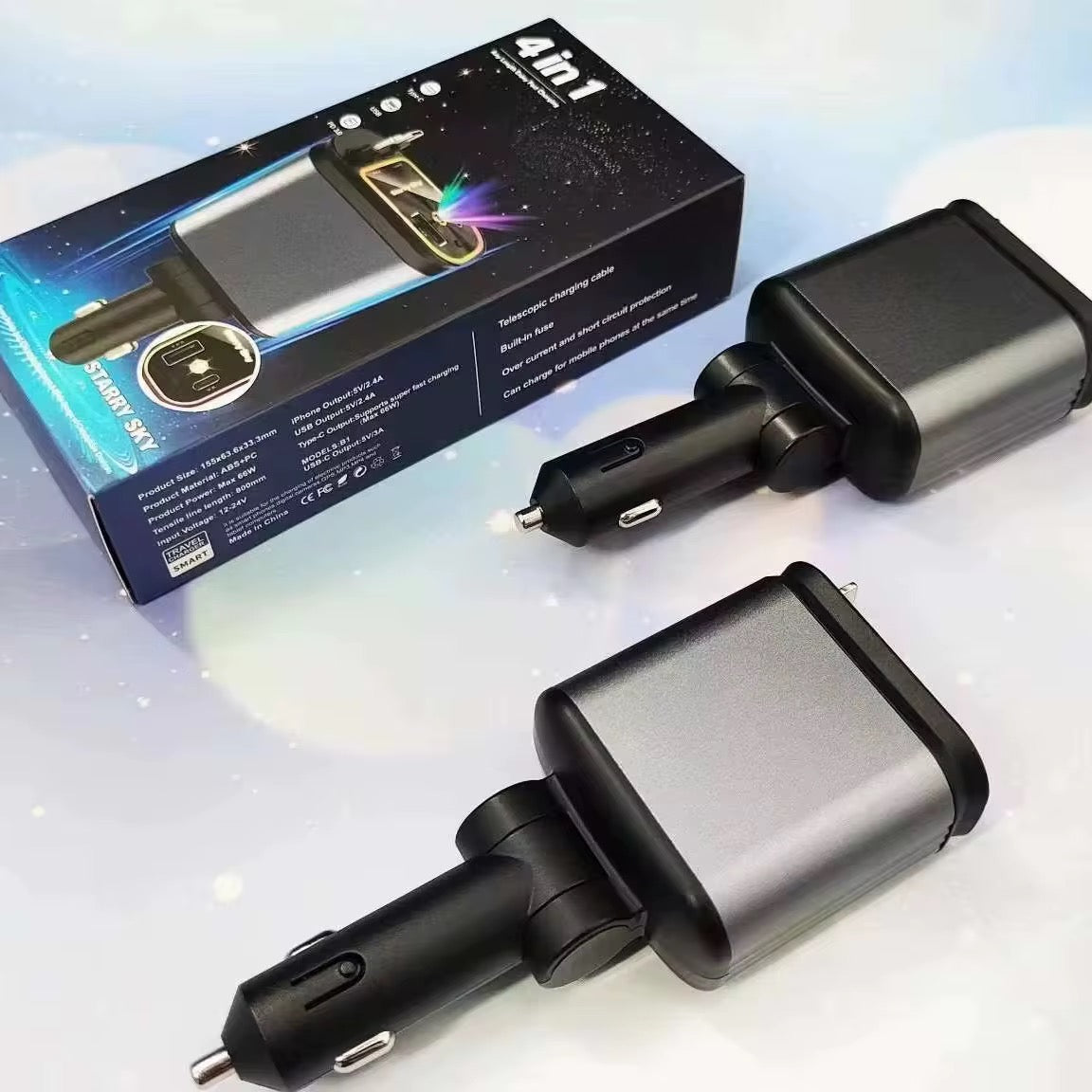 Chargeur Voiture 4 en 1