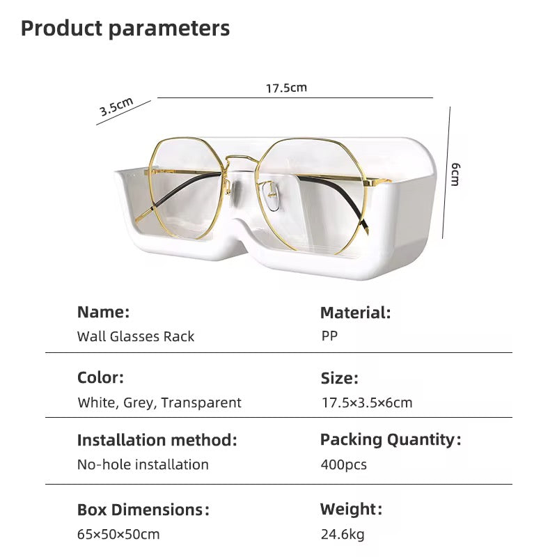 Support Mural Porte-Lunettes – Organisateur Adhésif pour Lunettes & Accessoires